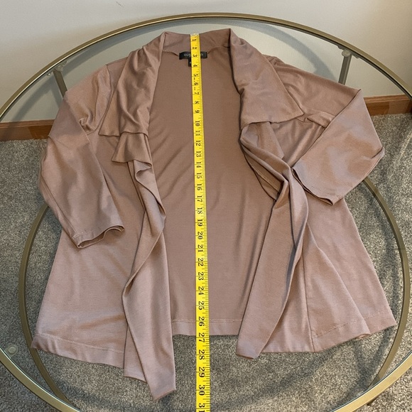 August Silk Open Jacket with draped front - Picture 9 of 16